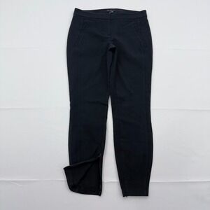 Theory‎ Venlynn Neo Twill Ankle Dress Pants Womens 4 Zip Cuff Stretch Trouser
